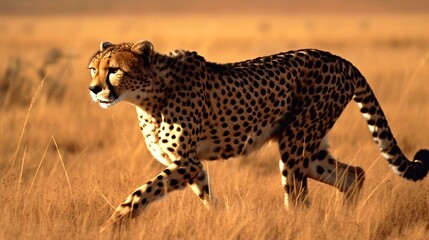 cheetah in serengeti generative ai