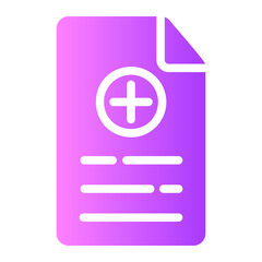 medical history gradient icon