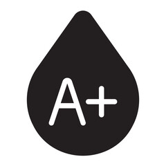 blood type a glyph icon