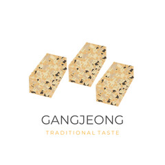 Gangjeong Yakgwa Cookie Illustration Logo