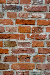 Obraz premium background of old red brick wall