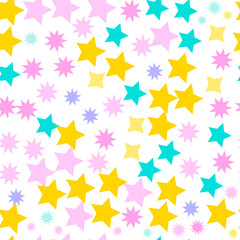 seamless pattern with stars vector background