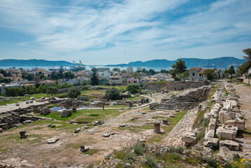 Archaeological site of Eleusis (Eleusina) in Greece