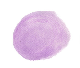 Purple watercolor circle.