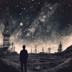 Restos urbanos bajo el cielo