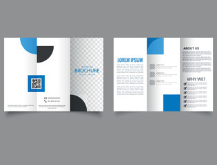 A simple trifold brochure. Flyer and Leaflet, Cards, Landing, Website Design.