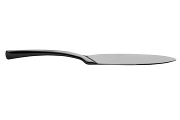 Stainless steel tableware and kitchen utensils placed on the desktop