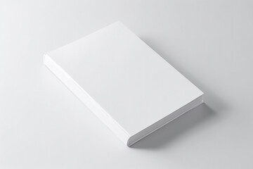 blank white book cover mockup. Generative AI	