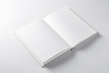 blank white book cover mockup. Generative AI	