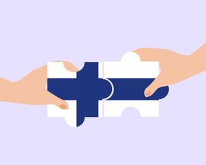 Solidarity and togetherness in Finland, people helping each other, unity and help