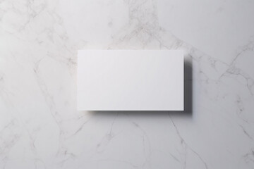 blank white promotional business card mockup. Generative AI	