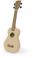 Fototapeta premium 3D Render Isometric Ukulele Guitar 