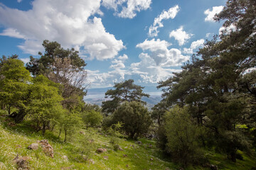 Izmir view from Yamanlar mountain
