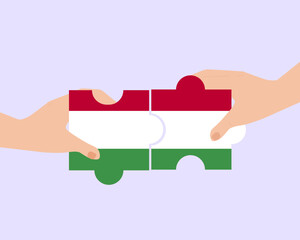 Solidarity and togetherness in Hungary, people helping each other, unity and help