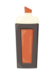 marker on a white background. felt-tip pen. Back to school. Welcome. vecor illustration