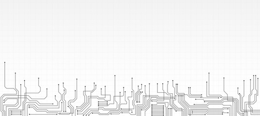 Obraz premium technology background with hi-tech digital data