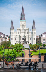 Summer Day at the Historic Jackson Square in Louisiana