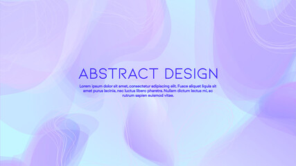 Abstract Futuristic Vector Background with Liquid  Shapes and Lines. Modern Colorful Gradient Wallpaper. Trendy Digital Design for Your Poster, Banner, Template, Web Page.