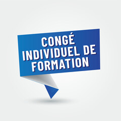 CIF - congé individuel de formation