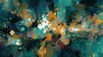 Obraz na płótnie Canvas Abstract pattern creation. Modern artistic canvas matrix. Texture backdrop painting mix, generative ai tools 
