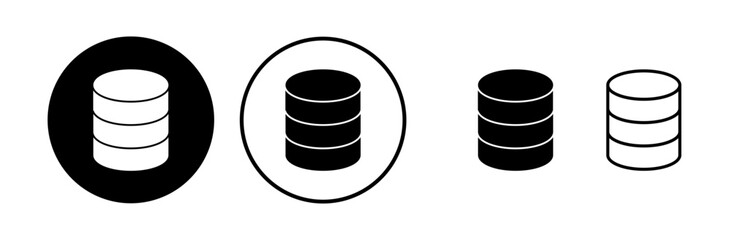 Database icon vector. server icon. storage