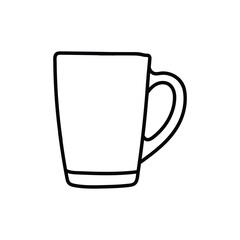 Drink mug glass water line simple logo