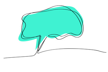 abstract bubble chat simple vector single line bubble chat
