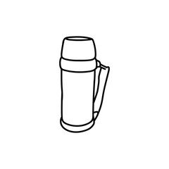 Thermos water stainless line simple logo
