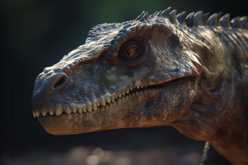 head of a Tyrannosaurus rex, generative ai