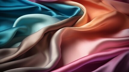 Fototapeta premium Cutting edge Curiously Foundation Incline Silk Surface. Creative resource, AI Generated
