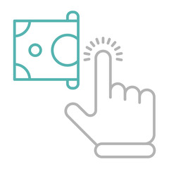 Pay per click vector icon