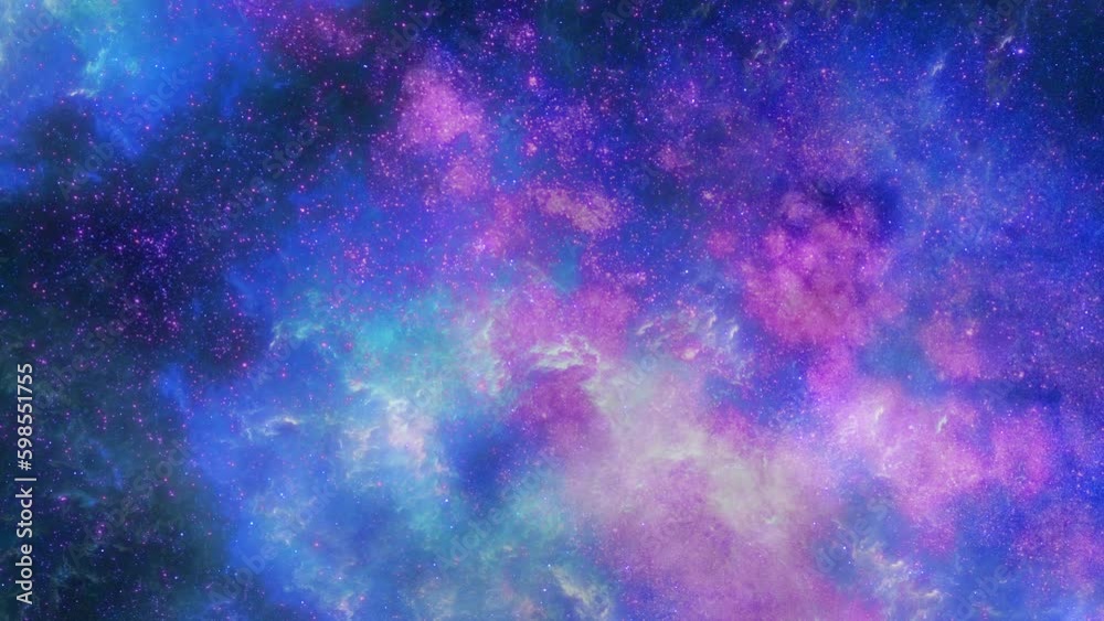 Wall mural nebula with universe space background. generative ai