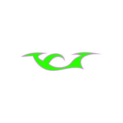 LATEST CAR STICKERS icon design template vector