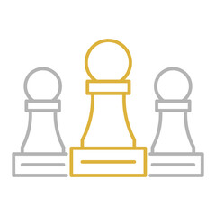 Strategy for victory vector icon