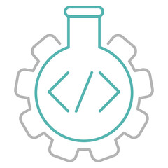 Testing programming vector icon