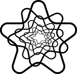 Dynamic Vector star shape that you can use as logo, symbol, background, icon, etc.
