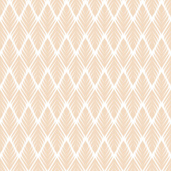 Naklejka premium Seamless pattern. Graphic ornament. Stylish floral background. Vector repeating texture with stylized leaves in pastel colors.