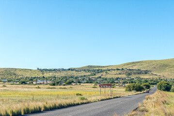 Fototapeta na wymiar View of Gariepdam, a small town in the Free State