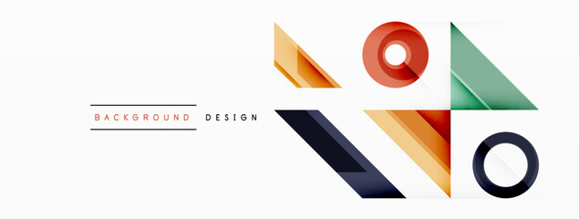 Circle minimal abstract background. Design for wallpaper, banner, background, landing page, wall art, invitation, prints, posters