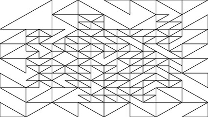 Vector geometric pattern with triangles. Modern stylish abstract background