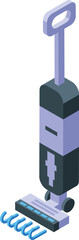Vacuum cleaner work icon isometric vector. Man work. Home job
