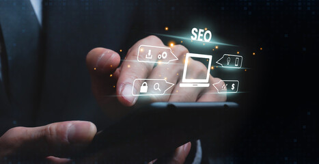 SEO search engine optimization, online branding and internet marketing image