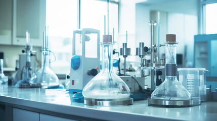 Scientific analyzing laboratory, generative ai.