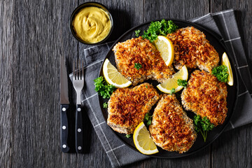 baked in oven panko breaded pork chops on bone