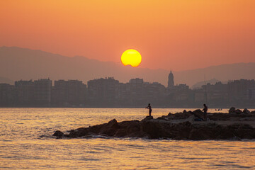 atardecer malaga