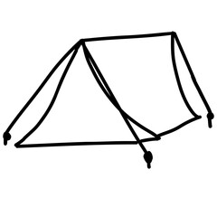 tent isolated on white background