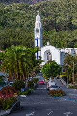 Eglise Notre-Dame des Neiges, Cilaos, île de la Réunion 