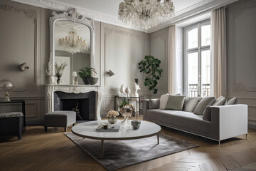 Fototapeta na wymiar Modern stylish living room interior