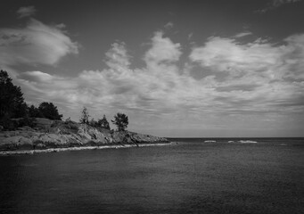 storm over the sea