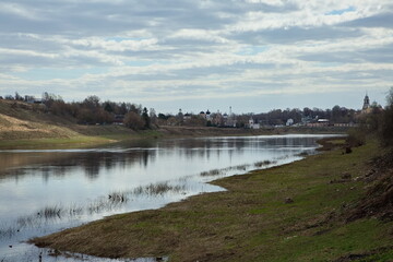 The Volga River near the town of Staritsa.